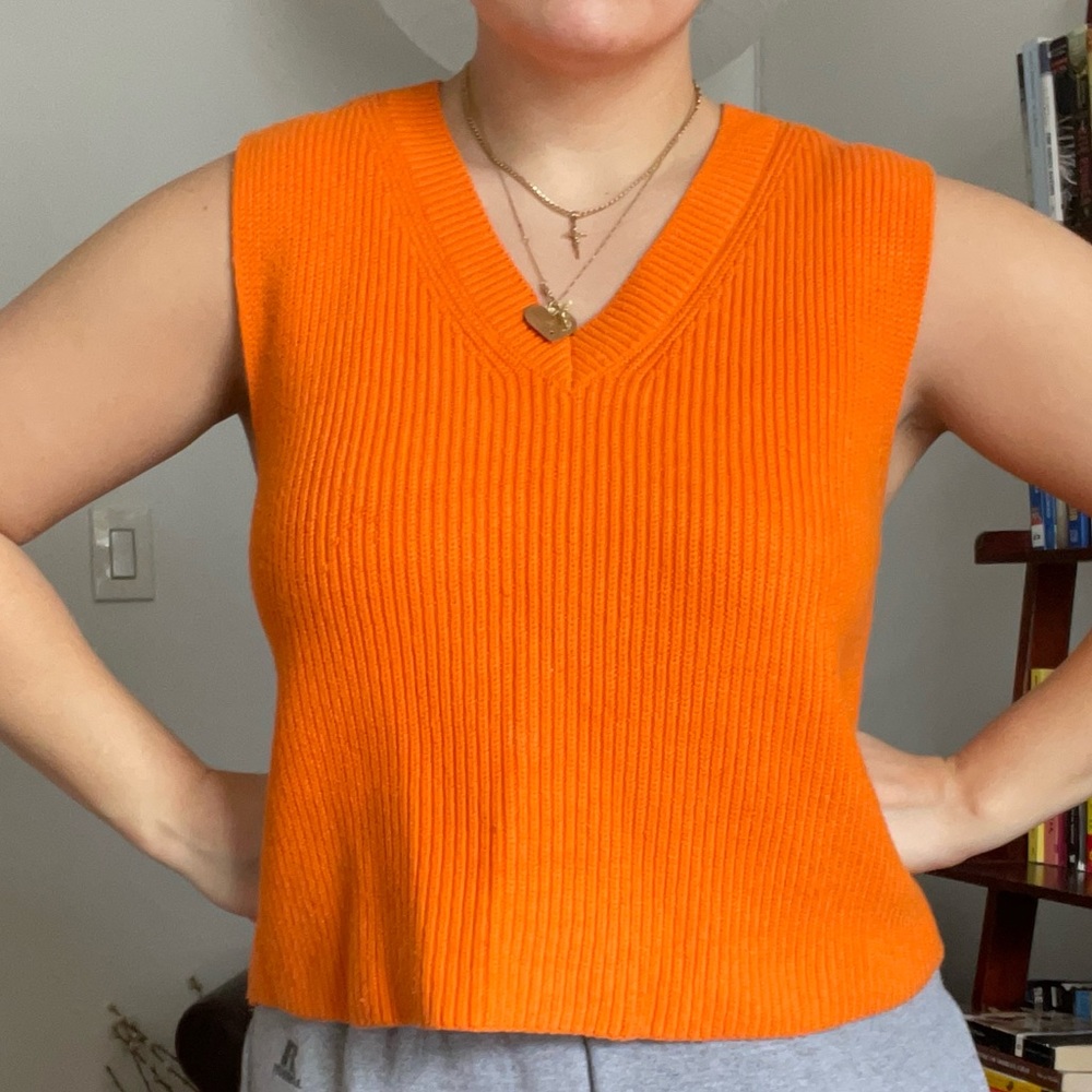 Orange Sweater Vest